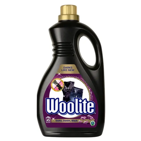WOOLITE Darks, Denim, Black Tekutý prací prípravok 45 pracích dávok 2,7 l