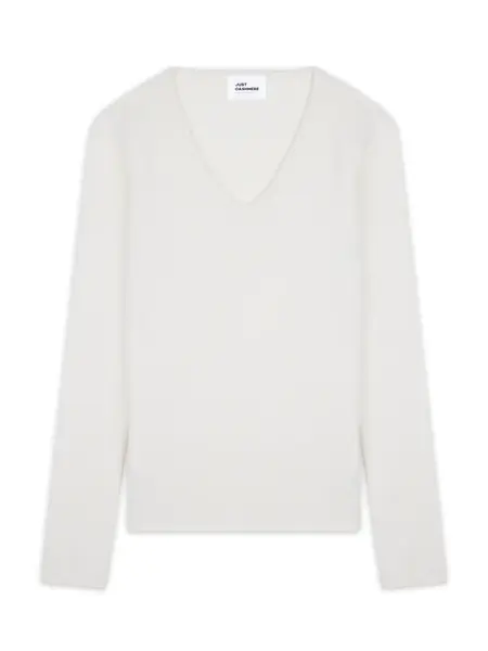 JUST CASHMERE Sveter 'Abby'  svetlosivá