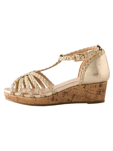 Next Sandále  zlatá