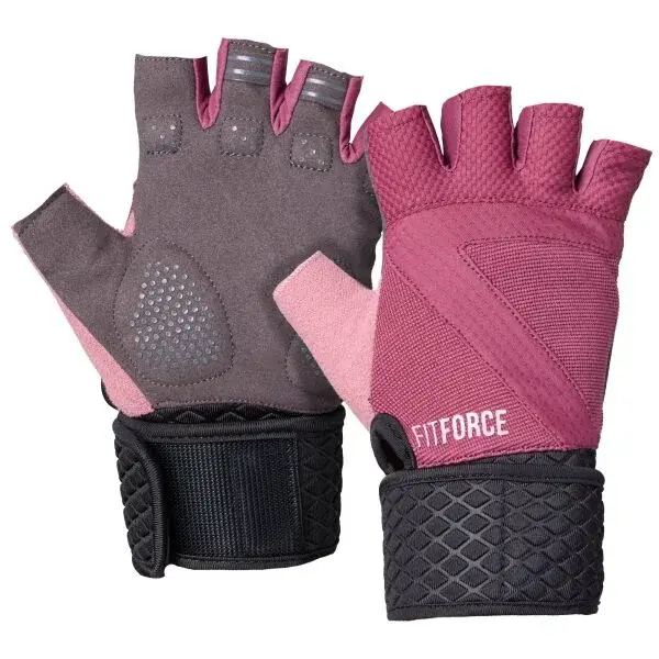 Fitforce NAAG Fitness rukavice, fialová, veľkosť