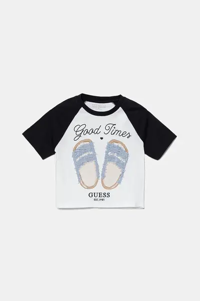 Dětské bavlněné tričko Guess