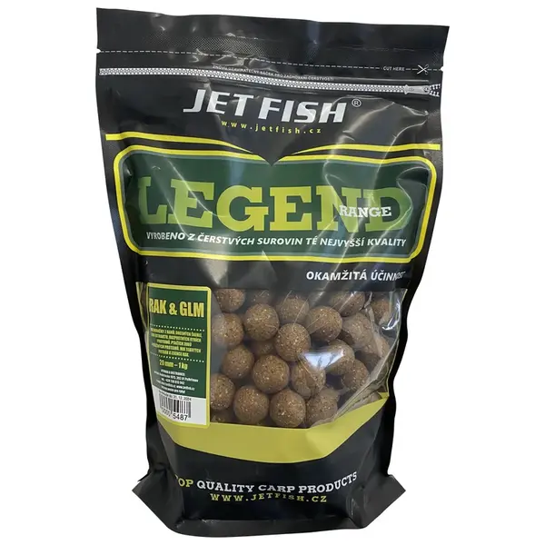 Jet fish boilie legend range rak & glm - 200 g 12 mm