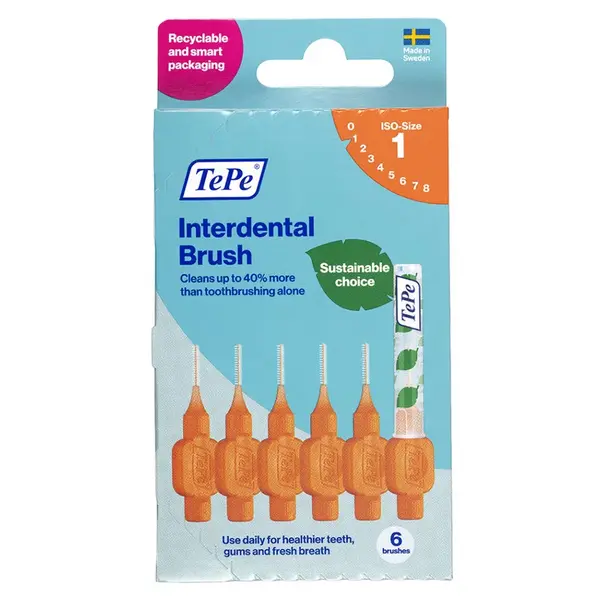 TEPE Original Mezizubní kartáčky oranžové 0,45 mm v krabičce 6 kusů