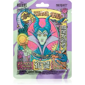 Mad Beauty Disney Villains Maleficent plátýnková maska s vysoce hydratačním a vyživujícím účinkem 25 ml