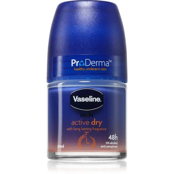 Vaseline Men Active Dry Roll-On antiperspirant roll-on pre mužov 50 ml