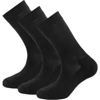 Devold DAILY MERINO MEDIUM SOCK 3PK Pánske lyžiarske ponožky, čierna, veľkosť