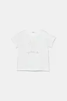 Dětské bavlněné tričko United Colors of Benetton bílá barva, 3I1XA1069