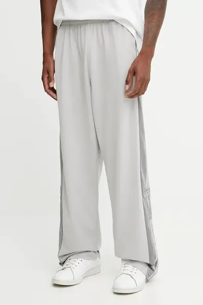 Tepláky adidas Originals Adibreak pánské, šedá barva, s aplikací, JN8757