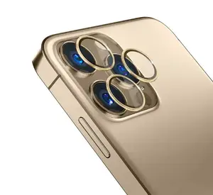 Tvrzené sklo 3mk Lens Pro ochrana kamery pro Apple iPhone 14 Pro / iPhone 14 Pro Max, gold