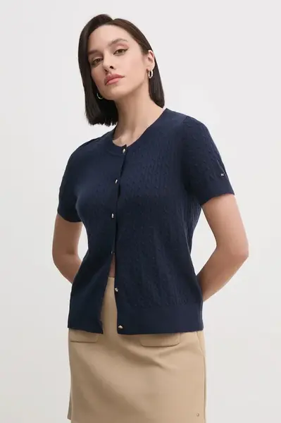 Tommy Hilfiger Vlnený kardigán Tommy Hilfiger