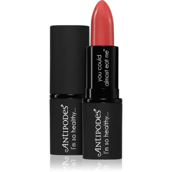 Antipodes Moisture-Boost Natural Lipstick vyživujúci rúž odtieň Dusky Sound Pink 4 g