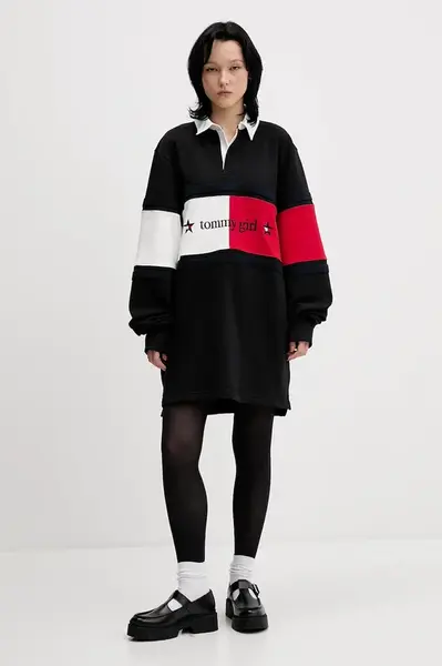 Bavlněné šaty Tommy Jeans