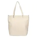 Dámská kožená kabelka Italia Elena - béžová