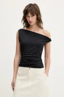Top Abercrombie & Fitch černá barva, KI139-5587