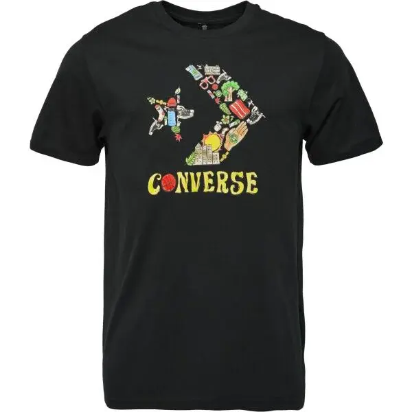 Converse CHEVRON ACCESSORIES Pánské tričko, černá, velikost