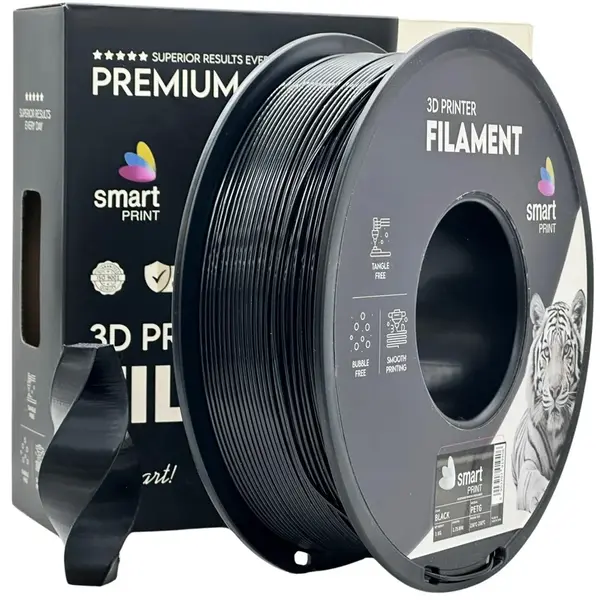 Smart Print FG-S26-E1, 3D filament, PETG, 1,75mm, 1000g, Čierny (Black)