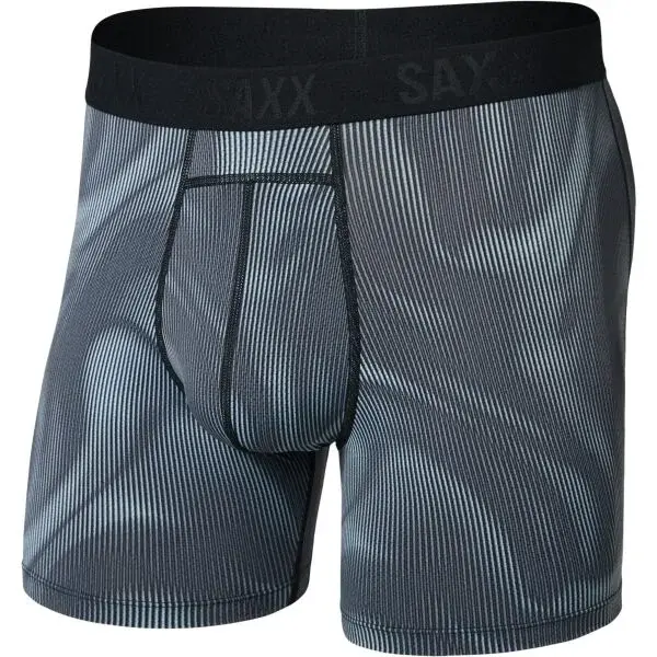 SAXX SMOOTH FLEX LIGHT COMPRESSION BOXER BRF Pánske kompresné boxerky, tmavo sivá, veľkosť