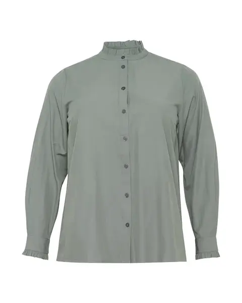 KAFFE CURVE Blúzka 'KC Cadi'  pastelovo zelená