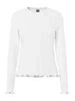 PIECES Tričko  biela