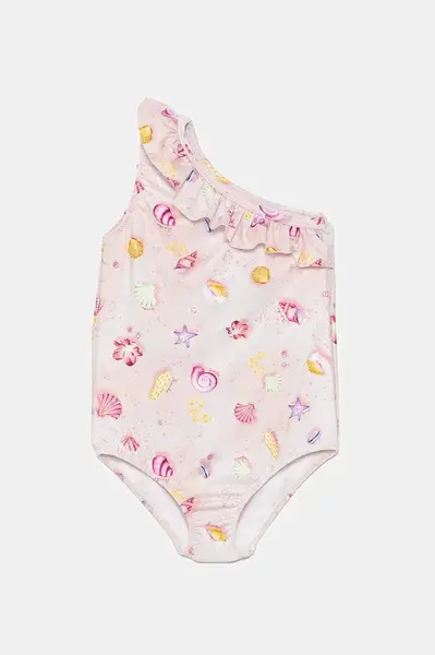 Jednodílné dětské plavky Jamiks AYTONA béžová barva, JLH157