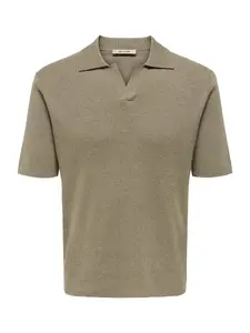 Only & Sons Sveter 'ONSTravis'  hnedá melírovaná