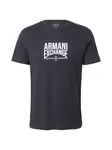 ARMANI EXCHANGE Tričko  námornícka modrá / biela