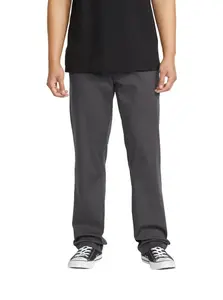 Volcom pánské kalhoty Frickin Modern Stret Charcoal Heather | Šedá | Velikost 36 x 34