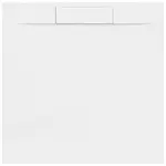 Sprchová vanička štvorcová SAT Fusion 90x90 cm liaty mramor Blanco SATFU9090BL