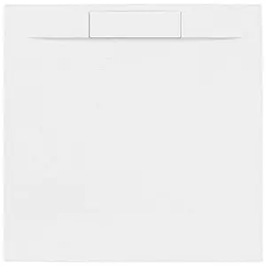 Sprchová vanička štvorcová SAT Fusion 90x90 cm liaty mramor Blanco SATFU9090BL