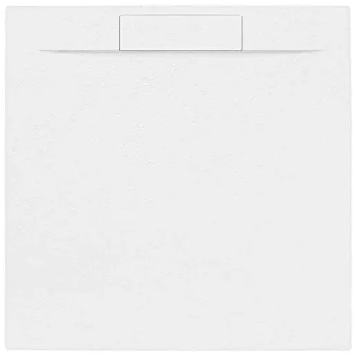 Sprchová vanička štvorcová SAT Fusion 90x90 cm liaty mramor Blanco SATFU9090BL