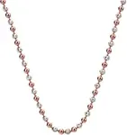 Hot Diamonds Stříbrný řetízek Emozioni Silver and Rose Gold Bead 45 CH019