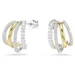 Swarovski Kruhové bicolor náušnice se zirkony Hyperbola 5689718