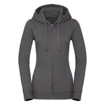 Women's Authentic Melange Zipped Hooded Sweat Russell