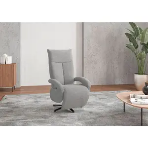 Sit & More KŘESLO, textil, světle šedá