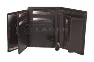 Dámska kožená peňaženka Lagen HT-31/T Dark brown