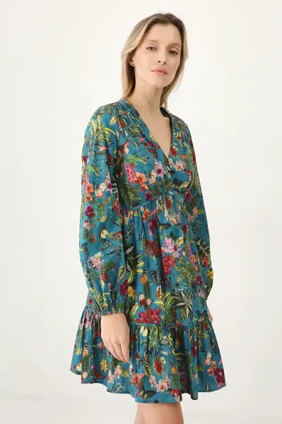 Šaty Medicine zelená barva, mini