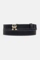 Kožený pásek Tommy Hilfiger dámský, tmavomodrá barva, AW0AW17248