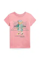 Bavlněné tričko Polo Ralph Lauren růžová barva, 313971860001