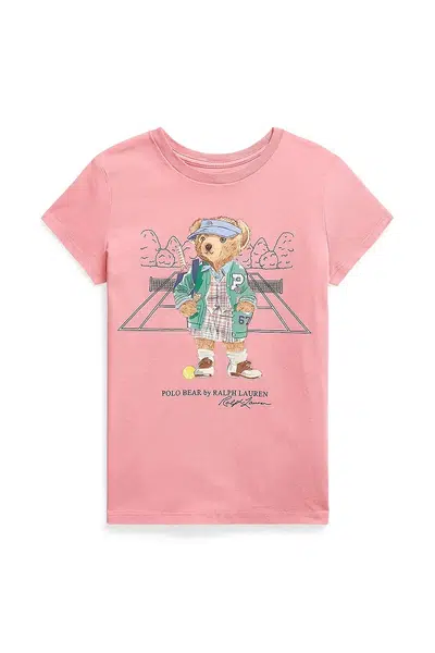 Bavlněné tričko Polo Ralph Lauren růžová barva, 313971860001