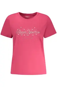 Růžové triko s krátkým rukávem