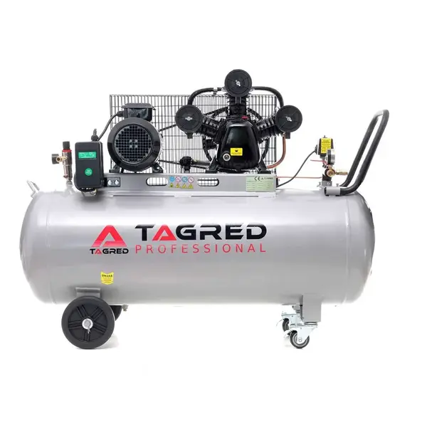 Olejový kompresor, TAGRED 200L 400V třípístkový kompresor, výkonný TA309