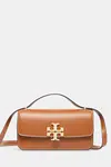 Kožená kabelka Tory Burch Eleanor hnědá barva, 158734-200