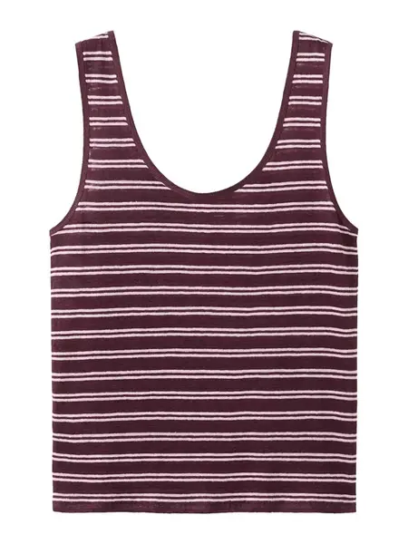 MANGO Top  pastelovo ružová / tmavočervená