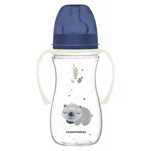 CANPOL BABIES Antikoliková lahev EasyStart sleepy koala modrá 300 ml