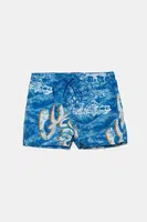 Dětské plavkové šortky Guess modrá barva, L5GZ02 WG2A2