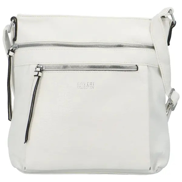 Stylová dámská crossbody kabelka Orniva, bílá