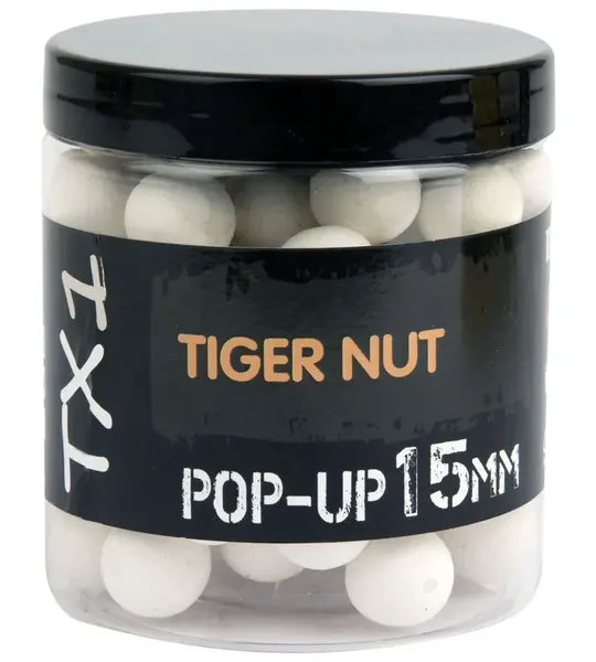 Shimano plovoucí boilie tx1 pop up tiger nut fluoro white - 15 mm 80 g