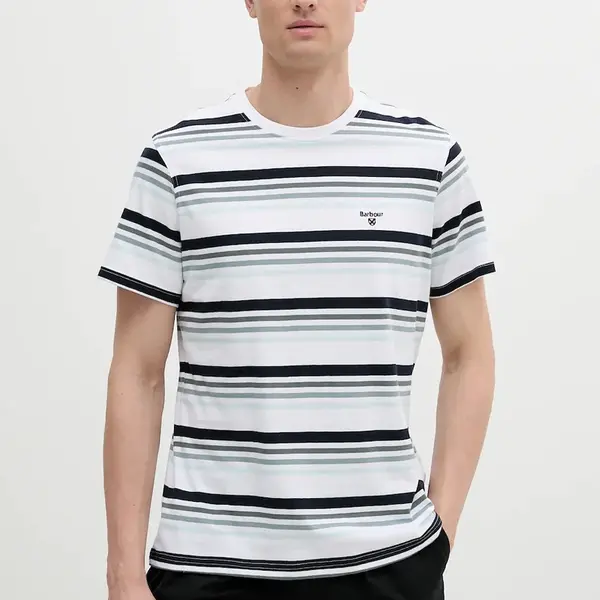 Bavlněné tričko Barbour Houstead Stripe Tailored Fit T-Shirt