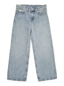 Calvin Klein Jeans Džínsy 'Wide Leg'  modrá denim