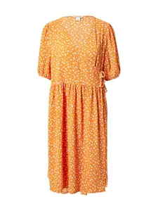 Monki Šaty  oranžová / biela